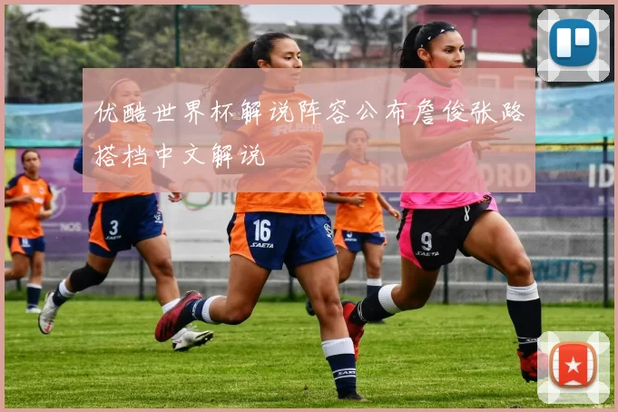 优酷世界杯解说阵容公布詹俊张路搭档中文解说
